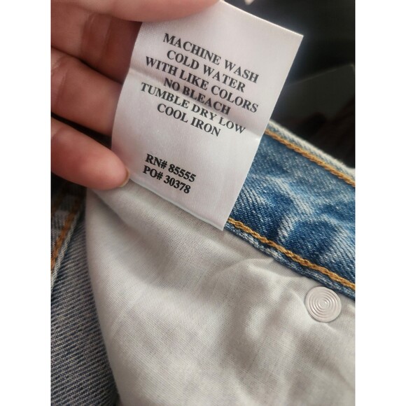 DAZE Denim Cutoff Shorts Womens Size 27 Small Light Wash High Rise Raw Hem NEW - Picture 9 of 10